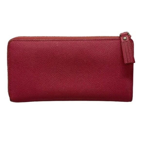 LOEWE Anagram - Pink Leather Long Wallet - Picture 2 of 11